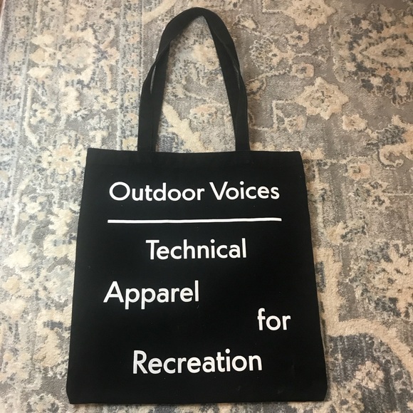 Outdoor Voices Black Tote Bag x new york - Picture 1 of 3